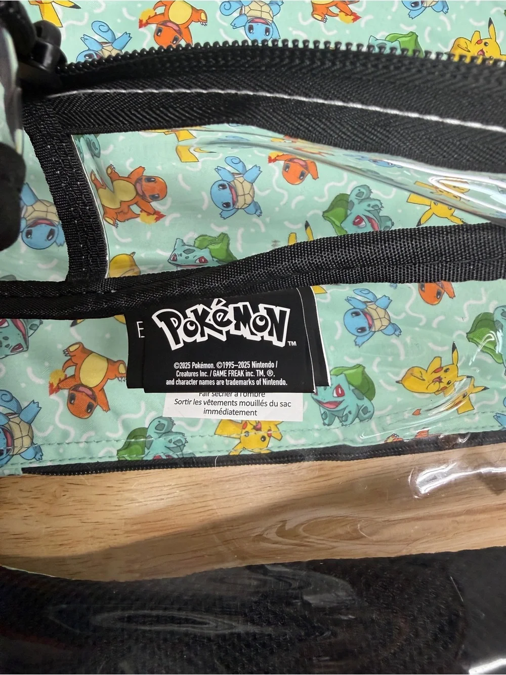 POKÉMON BIOWORLD CLEAR SCHOOL BACKPACK TRADING CARD GAME BONUS SOFT PENCIL CASE